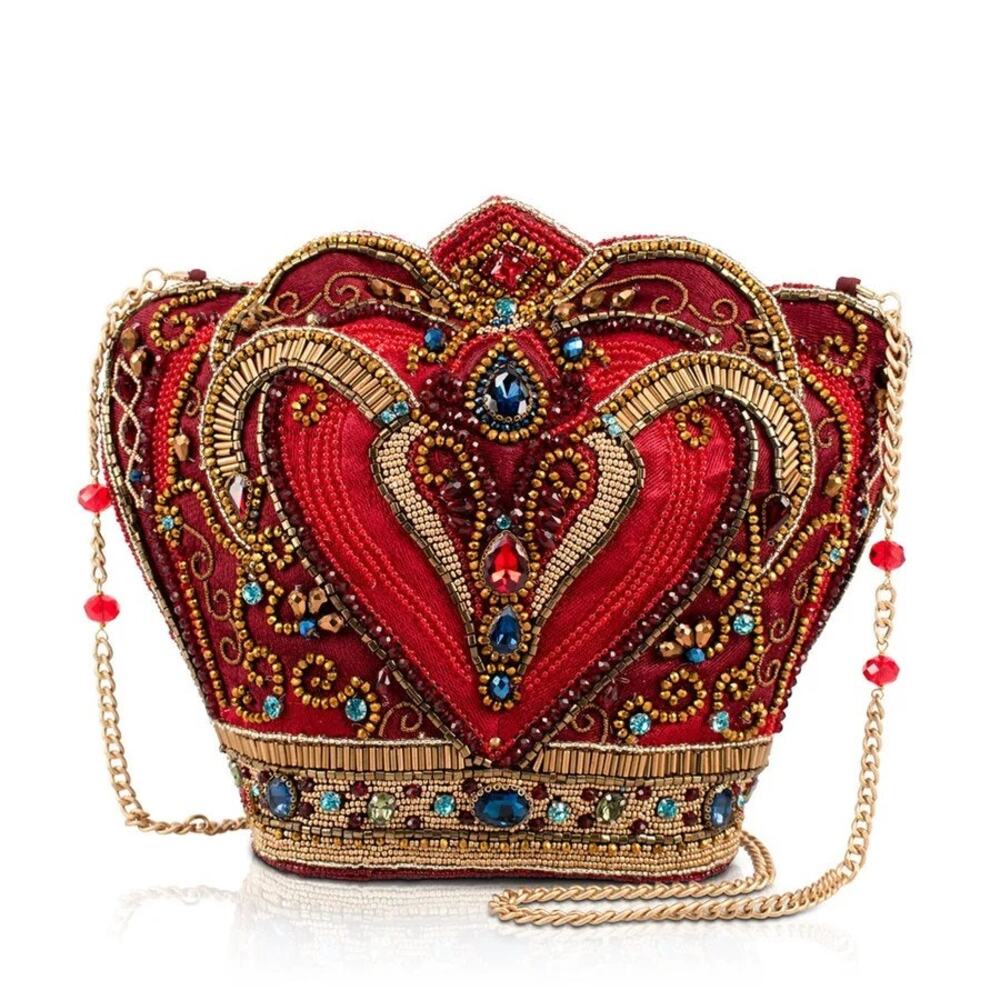 Mary Frances Crimson Queen Crossbody Handbag